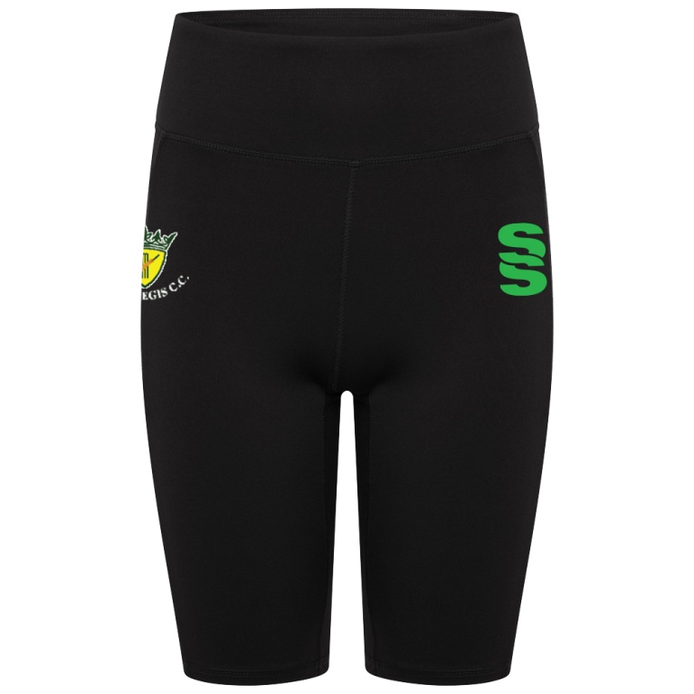 WOMENS DUAL CYCLING SHORT : Black